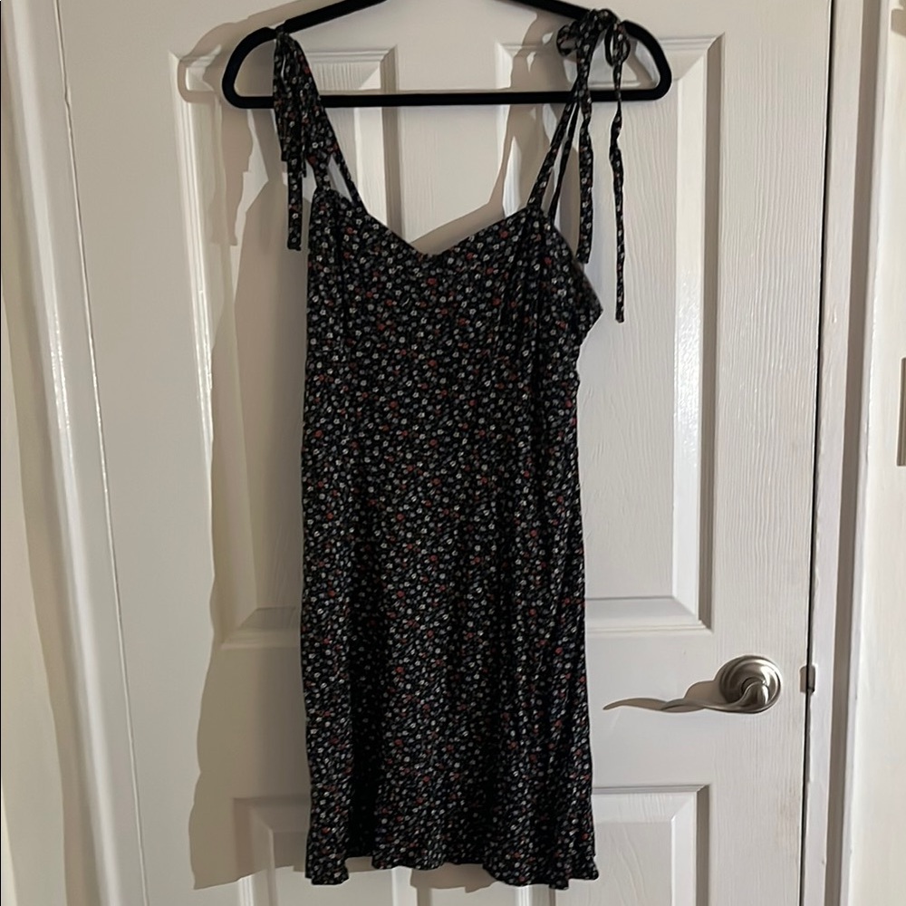Aeropostale Black Floral Mini Sundress
